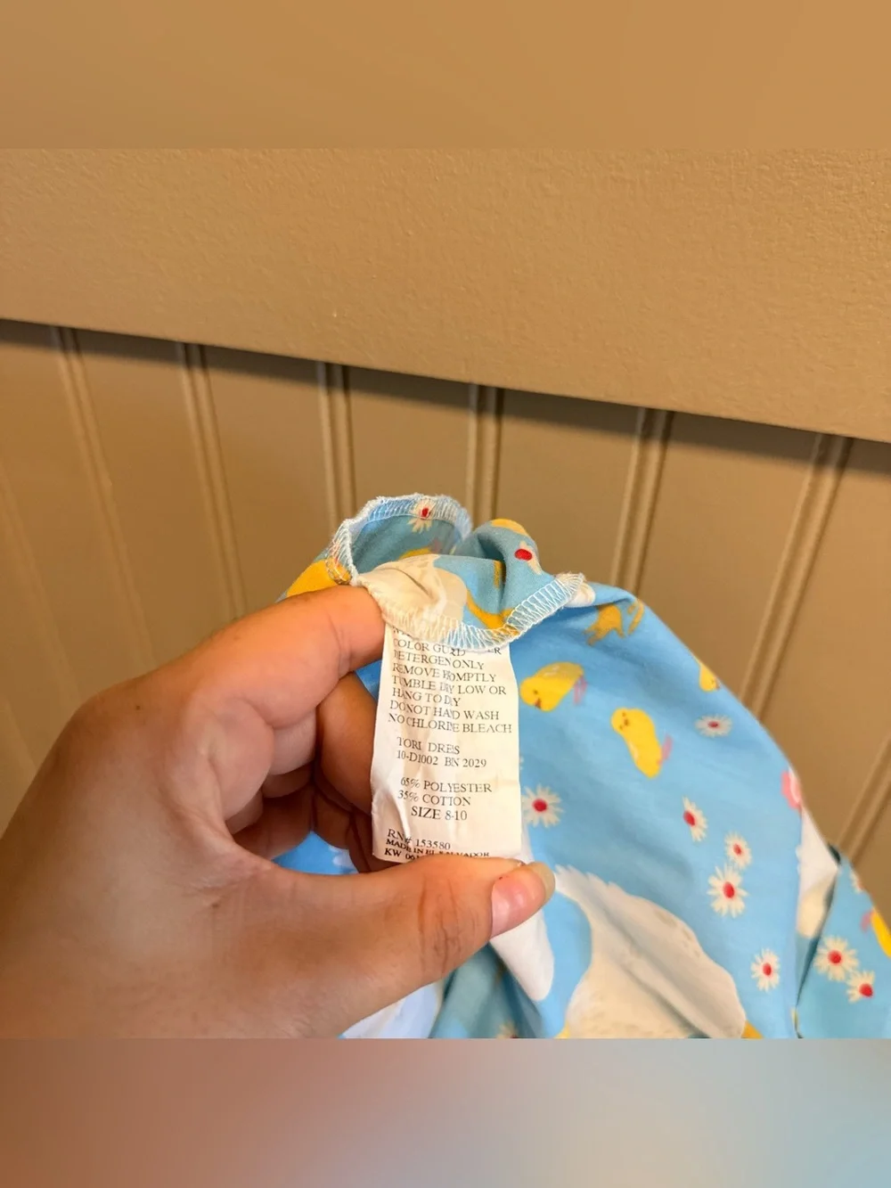 Eleanor Rose Yellow and Blue Chicken Print Sundress for Kids 8-10